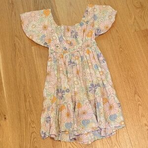 H&M Kids Floral Dress with Orange and Lavender